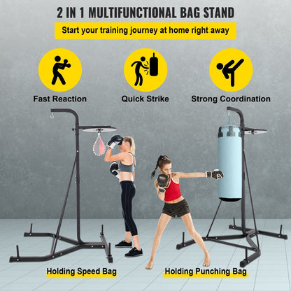 brand Free Standing Punching Bag Stand, Unisex Boxing Set, Foldable Single Station Heavy Bag Stand, Punching Ball, Boxing Punching Speed Ball, Boxing Bag with Boxing Rack, for Training