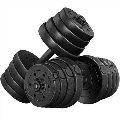 66 Lb. Dumbbells Weight Set Adjustable Dumbbell Set Home Training Dumbbell Pair Black