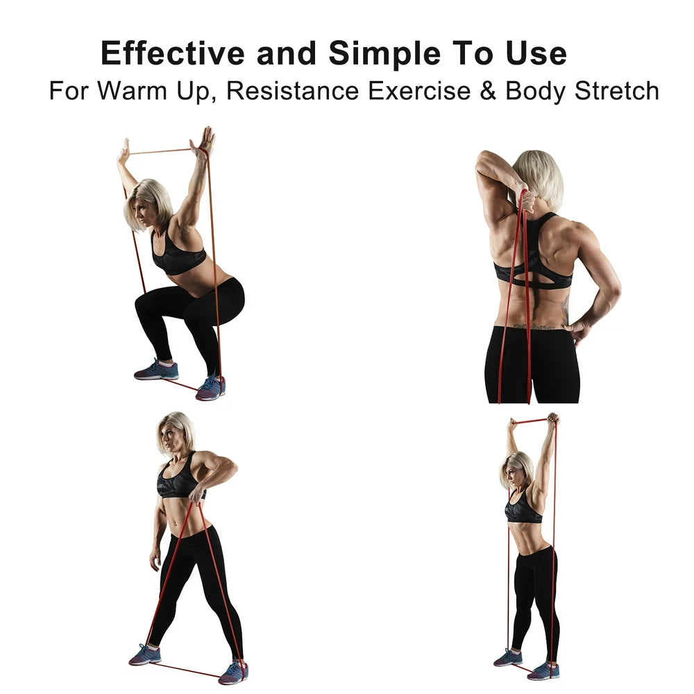 Pull up Resistance Band Mobility Stretch Powerlifting Red 15-35 Lbs.